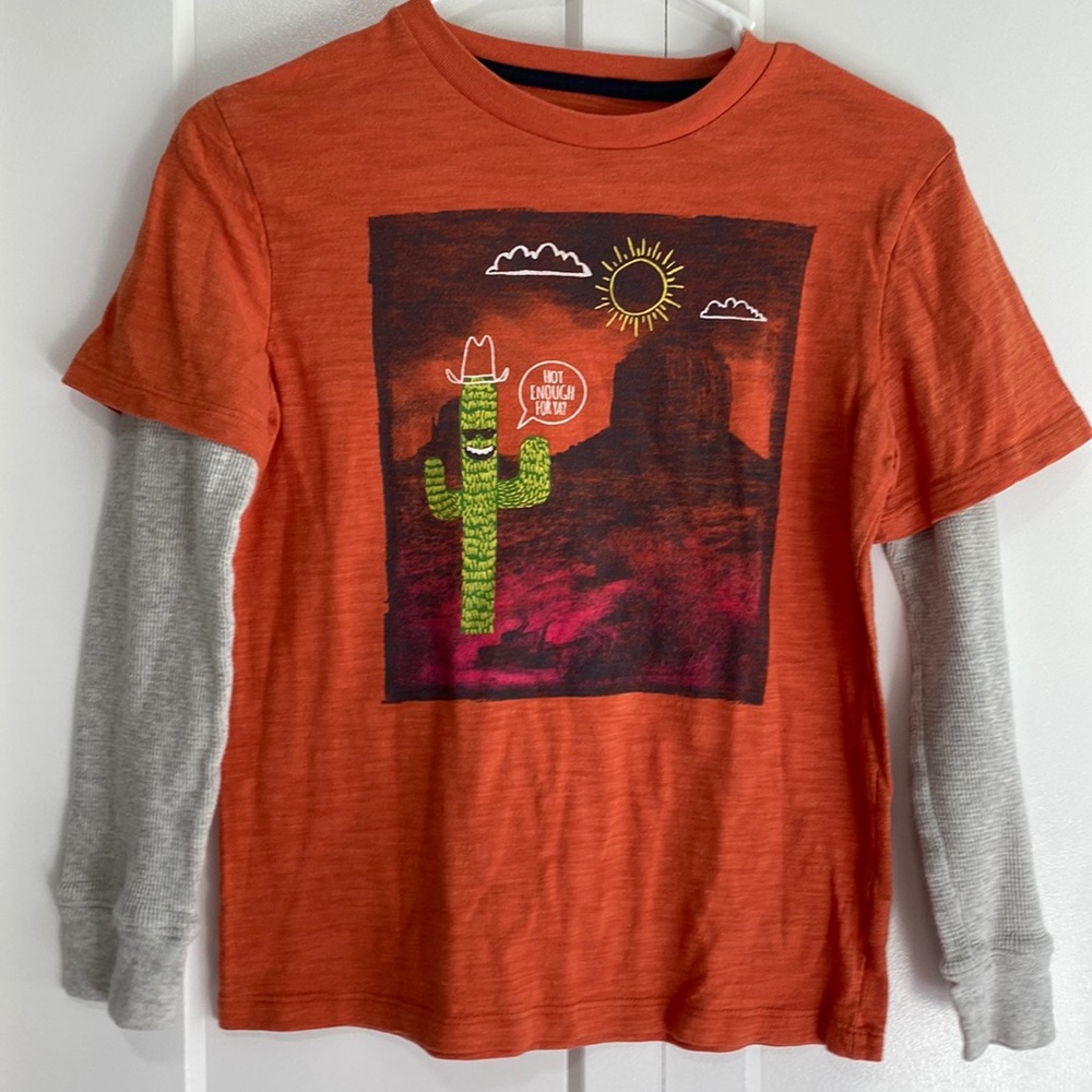 Gap Kids Layerd long thermal sleeve Tshirt |Size |Large